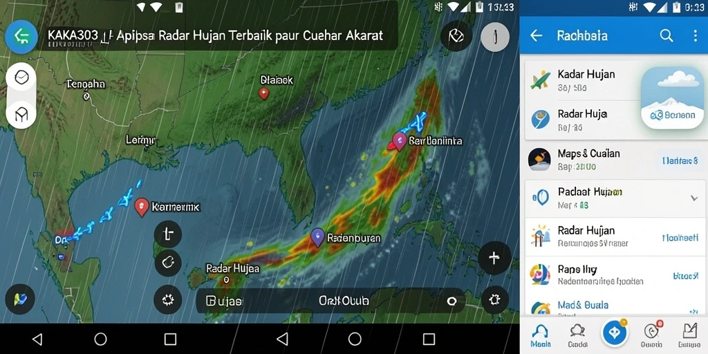 Tampilan antarmuka KAKA303 dengan fungsi radar hujan yang jelas.