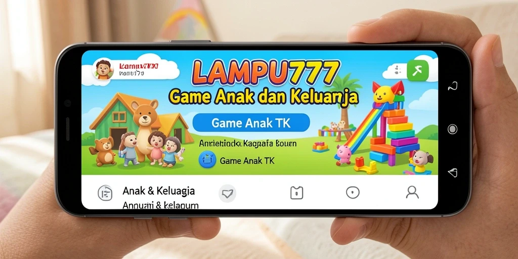 Antarmuka LAMPU777 yang ramah anak dengan berbagai permainan edukatif.