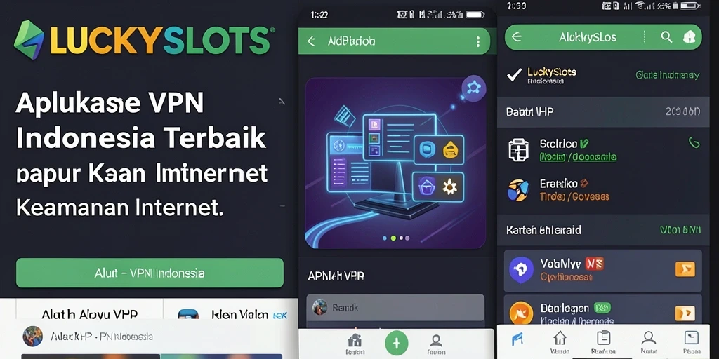 Tampilan antarmuka pengguna yang sederhana dan fungsional untuk VPN.