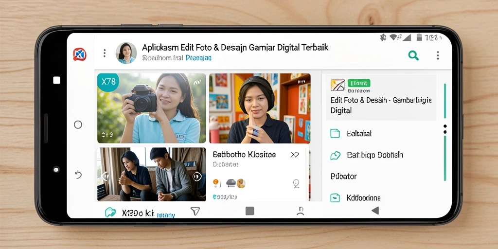 Tampilan antarmuka X78 dengan fitur desain gambar digital.