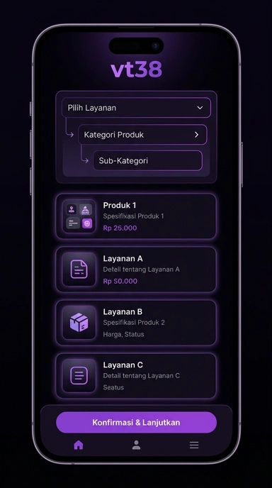 Daftar Akun Baru vt38 untuk Pengguna Android